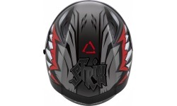 Viso veido šalmai Cassida: Motociklininko šalmas Cassida Orbit StriX Red/Gray/White/Black