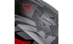 Viso veido šalmai Cassida: Motociklininko šalmas Cassida Orbit StriX Red/Gray/White/Black