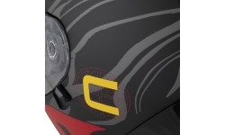 Full Face Helmets Cassida: Motociklininko šalmas Cassida Orbit Multivers Matinis juodas / raudonas / pilkas / geltonas