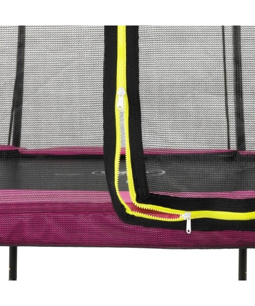 EXIT Silhouette trampoline ø244cm - pink Outdoor Round Coil spring Above ground trampoline