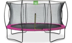 EXIT Silhouette trampoline ø427cm - pink Outdoor Round Coil spring Above ground trampoline