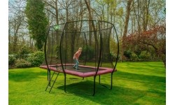 On-ground trampolines Exit: Stačiakampis batutas Exit Silhouette 214x305cm - Rožinis