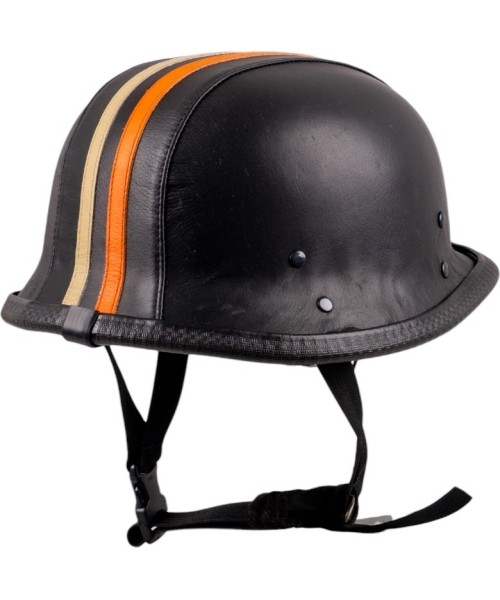 Atviro veido šalmai Sodager: Retro atviro veido motociklininko šalmas Sodager Stripes
