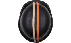Atviro veido šalmai Sodager: Retro atviro veido motociklininko šalmas Sodager Stripes