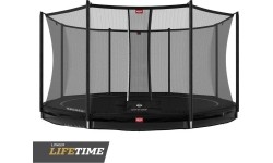 BERG Favorit InGround 380 Black batutas su apsauginiu tinklu Comfort