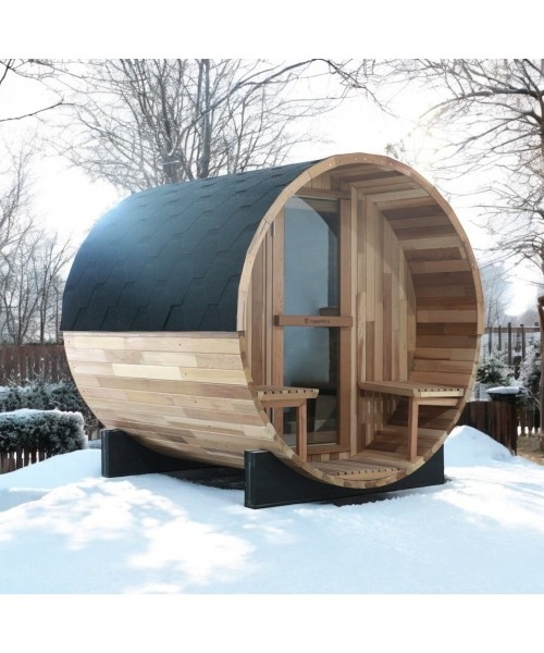 Saunas inSPORTline: Barrel Sauna inSPORTline Viduor 400 - Cedar Wood