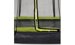 EXIT Silhouette ground trampoline ø305cm with safety net - green Outdoor Round Coil spring Sunken trampoline