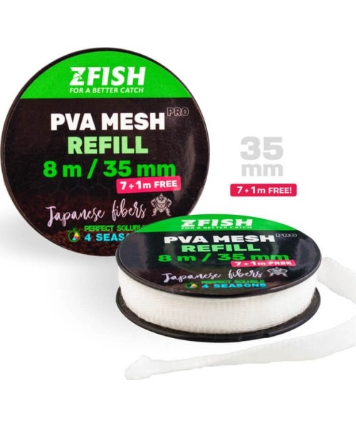 Jaukai ir priedai ZFish: ZFISH PVA PRO 35 mm/7 + 1 m NEMOKAMAI!