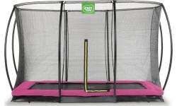 In-ground trampolines Exit: Įkasamas batutas su tinklu Exit Silhouette - Rožinis
