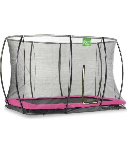 In-ground trampolines Exit: Įkasamas batutas su tinklu Exit Silhouette - Rožinis