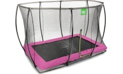 In-ground trampolines Exit: Įkasamas batutas su tinklu Exit Silhouette - Rožinis