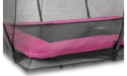 In-ground trampolines Exit: Įkasamas batutas su tinklu Exit Silhouette - Rožinis