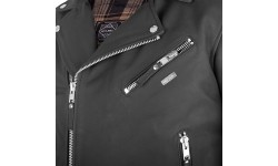 Men's Leather Motorcycle Jackets W-TEC: Vyriška odinė striukė W-TEC Brineo