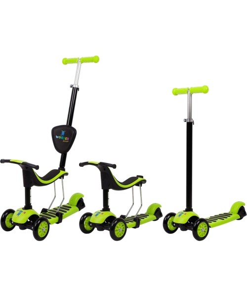 Children's Scooters Worker: Vaikiškas triratis paspirtukas vaikams nuo1-3m. Worker Jaunsee (iki 50kg)