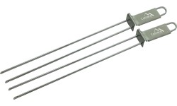 Grill Tools and Accessories Cattara: Grill skewers double, 32 cm, set of 2