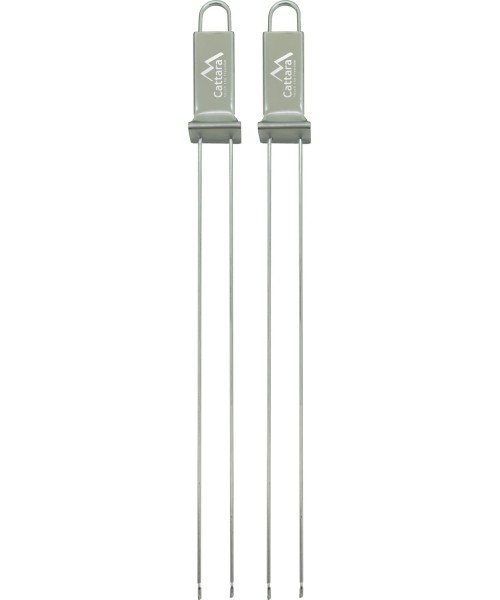 Grill Tools and Accessories Cattara: Grill skewers double, 32 cm, set of 2