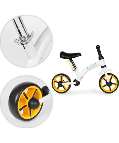 Children's cross-country bicycle EVA wheels saddle adjustment black ECOTOYS