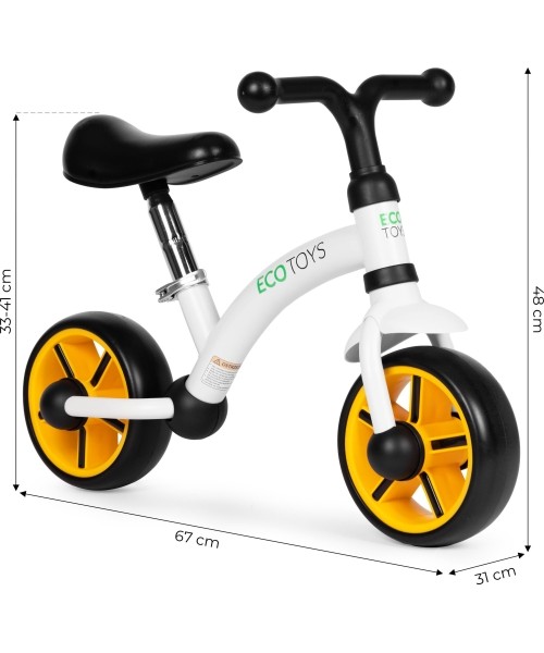 Children's cross-country bicycle EVA wheels saddle adjustment black ECOTOYS