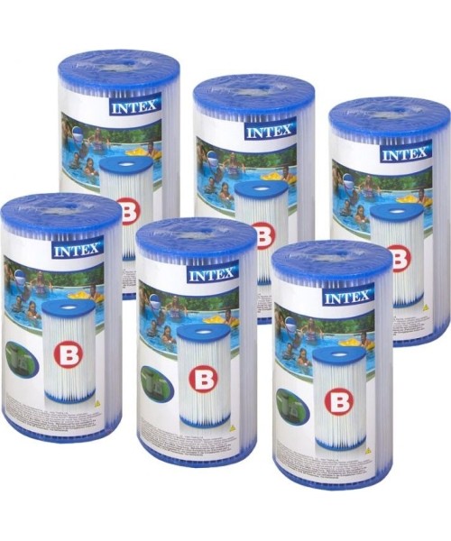 Vandens atrakcionai Intex: 6 dalių B tipo filtras, skirtas "Intex" siurbliui 29005