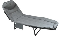 Folding camping couch SOFA grey reclining