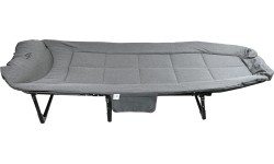 Folding camping couch SOFA grey reclining