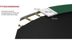 Trampoline BERG Favorit InGround 330 Green + Safety Net Comfort