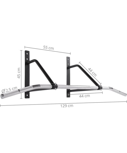 Cross Bars inSPORTline: Prie sienos tvirtinamas skersinis inSPORTline LCR-1116 N