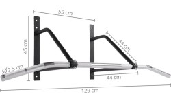 Cross Bars inSPORTline: Prie sienos tvirtinamas skersinis inSPORTline LCR-1116 N