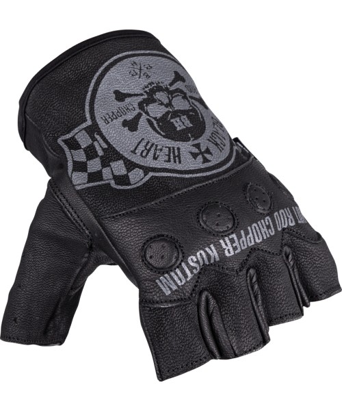Vyriškos pirštinės Chopper W-TEC: Motociklininko pirštinės W-TEC Black Heart Wipplar