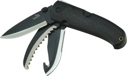 Medžiokliniai ir išgyvenimo peiliai Cattara: FORESTER 3in1 uždarymo peilis 21cm