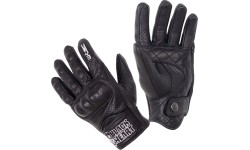 Vyriškos vasarinės motociklininko pirštinės W-TEC Black Heart: Odinės motociklininko pirštinės W-TEC Black Heart Rookah