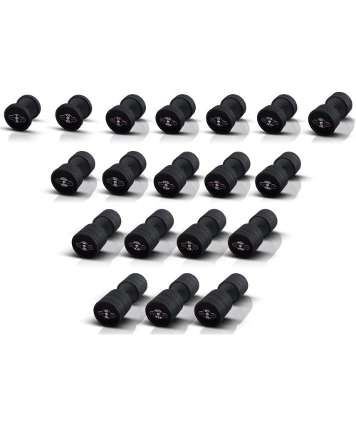 Rubber-coated dumbbell Marbo - 12,5 kg, black
