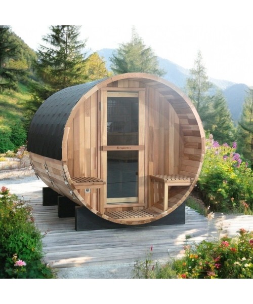 Saunas inSPORTline: Barrel sauna inSPORTline Viduor 600 - Cedar Wood