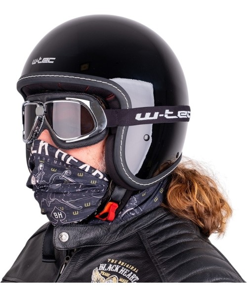 Atviro veido šalmai W-TEC: Chopper šalmas W-TEC Badachos su Atavist akiniais