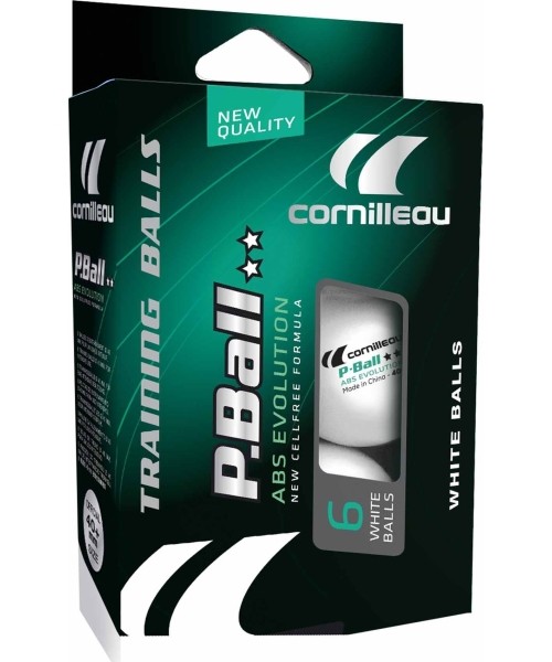 Table Tennis Balls Cornilleau: "Cornilleau P-Ball 2* White x6