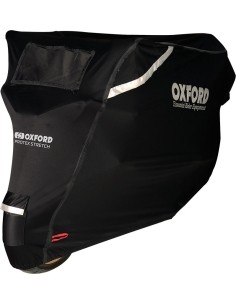 Motociklo uždangalas lauko sąlygoms Oxford Protex Stretch su klimato membrana S, juodas