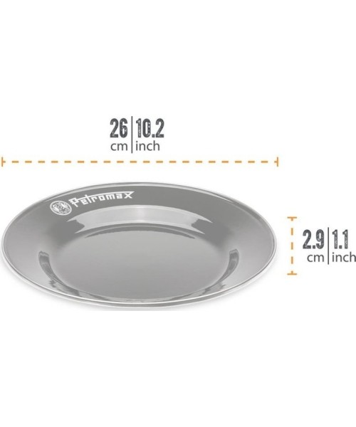Anglies griliai Petromax: Emaliuotos lėkštutės 2 vnt. 26 cm Petromax Baltos