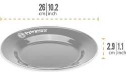Anglies griliai Petromax: Emaliuotos lėkštutės 2 vnt. 26 cm Petromax Baltos