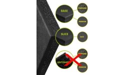 Rubber Tile Base Standard - Square, Green