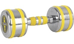 Chromuotas hantelis inSPORTline Yellsteel 8 kg