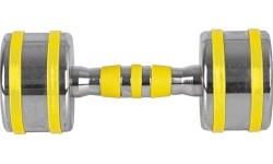 Chromuotas hantelis inSPORTline Yellsteel 8 kg
