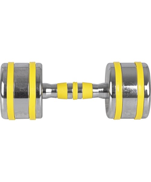 Chrome Dumbbell inSPORTline Yellsteel 9 kg