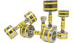 Chromuotas hantelis inSPORTline Yellsteel 9 kg