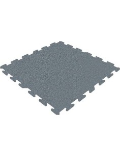 Rubber Tile Base Premium - Puzzle, Grey
