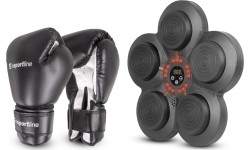 Bokso treneriai inSPORTline: Sieninis elektroninis smūgiavimo taikinys inSPORTline Smartpunch + bokso pirštinės inSPORTline M...