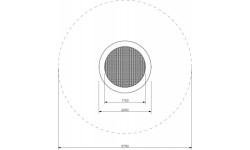 In-ground trampolines : Trampoline Inter-Play Rado 225 cm