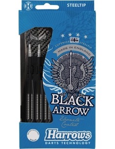 Smiginio strėlytės su plieniniu smaigaliu Harrows Black Arrow 9206 3x21g