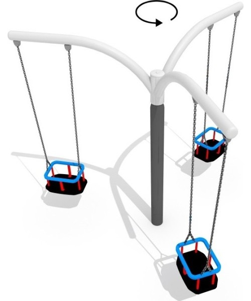 Outdoor Toys : Hanging Roundabout Inter-Play Solano 3-2