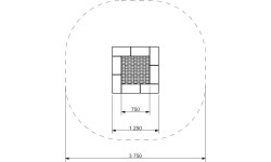 In-ground trampolines : Trampoline Inter-Play Pako 125