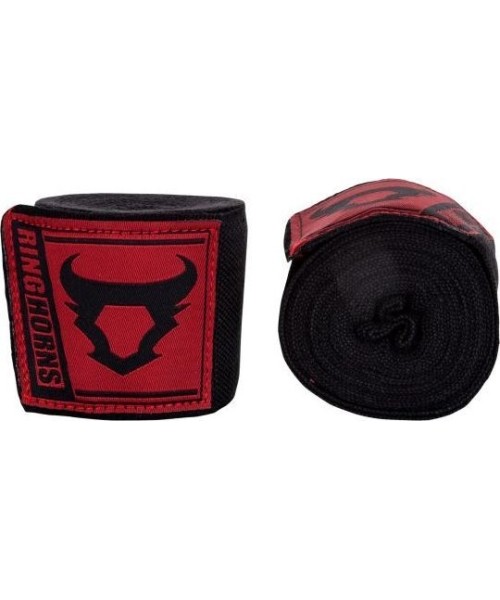 Boxing Wraps & Gel Undergloves Ringhorns: Bintai boksui Ringhorns Charger, 2.5 m - Black